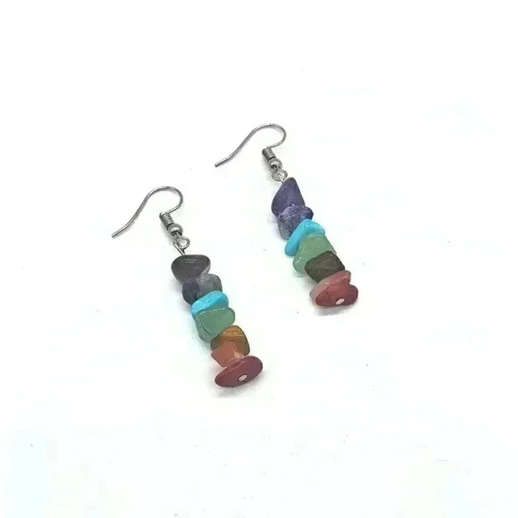 Handcrafted Chakra Earrings - Picture 1 of 1